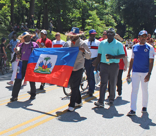 Haitian community in the Parade of Flags